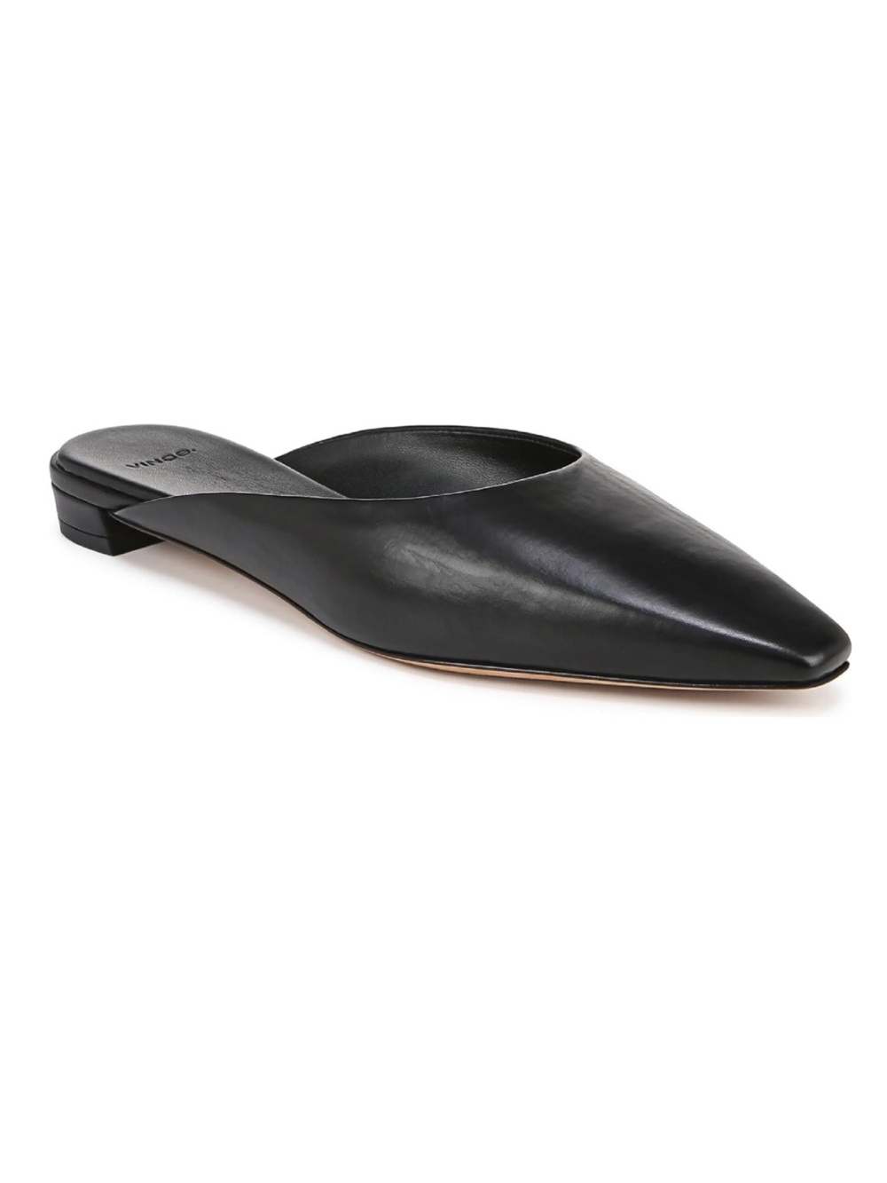 Vince Ana Mules Leather Slip On Shoes Size 38.5 US Women’s 8
